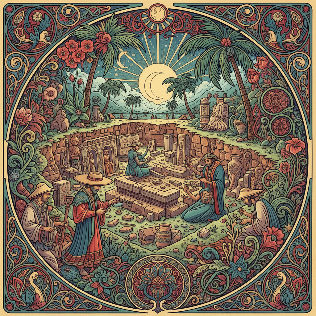 Archaeological excavation site